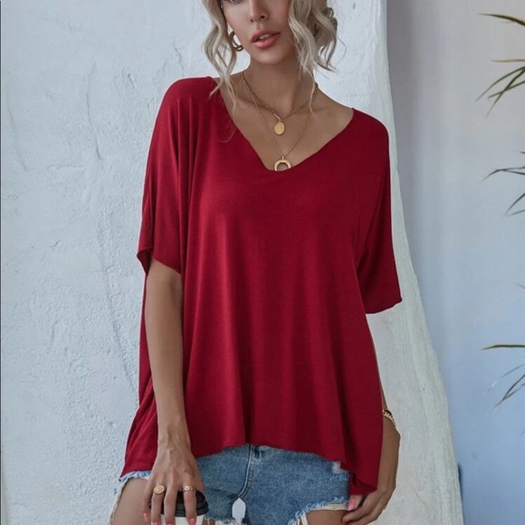 Reserved- Slouchy batwing sleeve top - Picture 13 of 16